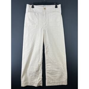 Anthropologie "Maeve" Wide - Leg Cords in Ivory